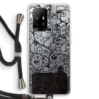 Vexx Black City : Oppo A94 5G Transparant Hoesje met koord