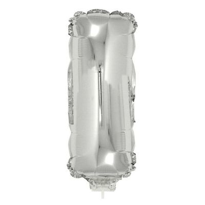 Opblaasbare letter ballon I zilver