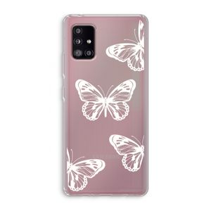 White butterfly: Samsung Galaxy A51 5G Transparant Hoesje