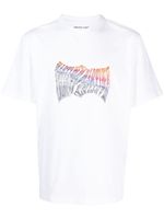 Martine Rose surrealist face-print cotton T-shirt - Blanc