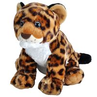 Pluche gevlekte luipaard/jaguar welpje knuffel 30 cm speelgoed