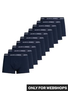 Jack & Jones Jack & Jones Effen Blauwe Boxershorts Heren Multipack JACSOLID 10-Pack