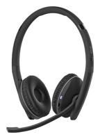 EPOS 1000882 On Ear headset Telefoon Bluetooth Stereo Zwart Noise Cancelling Volumeregeling, Microfoon uitschakelbaar (mute)