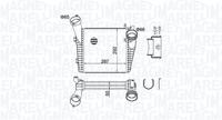 Intercooler, inlaatluchtkoeler MAGNETI MARELLI, u.a. für VW, Audi, Porsche