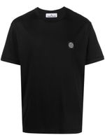 Stone Island t-shirt en coton à patch Compass - Noir