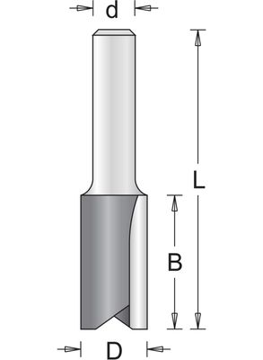 Hikoki Accessoires 12 Mm Groeffrees 16X32/73 - 754140