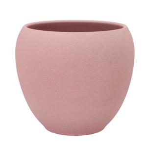 DK Design Bloempot/plantenpot - Vinci - lichtroze mat - voor kamerplant - D24 x H28 cm