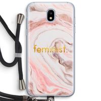 Feminist: Samsung Galaxy J5 (2017) Transparant Hoesje met koord