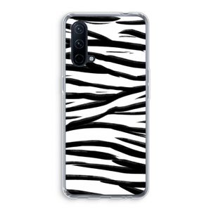Zebra pattern: OnePlus Nord CE 5G Transparant Hoesje