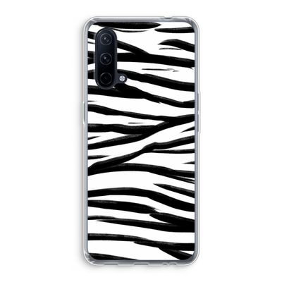 Zebra pattern: OnePlus Nord CE 5G Transparant Hoesje