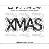 Crealies • texto positivo snijmallen xmas