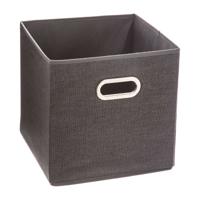 Multi-functionele Kist 5five Simply Smart Donker grijs 31 x 31 x 31 cm Plastic