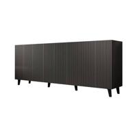 Meubella Dressoir Vintar - Antraciet - 200 cm