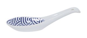 Porseleinen Lepel - Nippon Blue - Tokyo Design Studio - Golven - 13.8 x 4.8cm