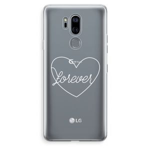 Forever heart pastel: LG G7 Thinq Transparant Hoesje