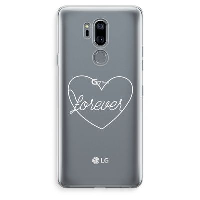 Forever heart pastel: LG G7 Thinq Transparant Hoesje