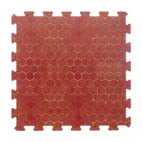 8x stuks Foam puzzelmat zwembadtegels/fitnesstegels terracotta tegeltjes 50 x 50 cm