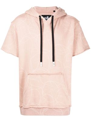 Haculla hoodie Laser à manches courtes - Rose