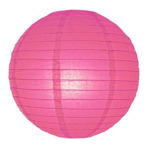 Fuchsia roze bol lampion 25 cm - Feestlampionnen