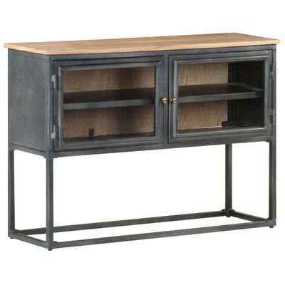 VidaXL Dressoir 100x30x70 cm massief acaciahout grijs
