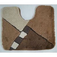 Wicotex toiletmat 50 x 60 cm beige geblokt