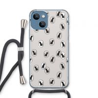 Miauw: iPhone 13 mini Transparant Hoesje met koord