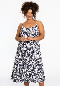 Yoek Jurk spaghetti MAZE | Wit | Maat 42/44