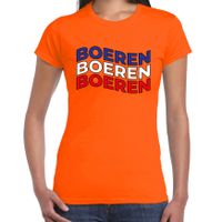 Oranje Koningsdag t-shirt - boeren protest - dames