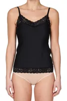 31912 Secrets dames hemd kant - Spaghetti bandjes - Kanten Naadloos dames hemd microfiber - lingerie top