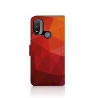 Book Case voor Motorola Moto E20 | E30 | E40 Polygon Red