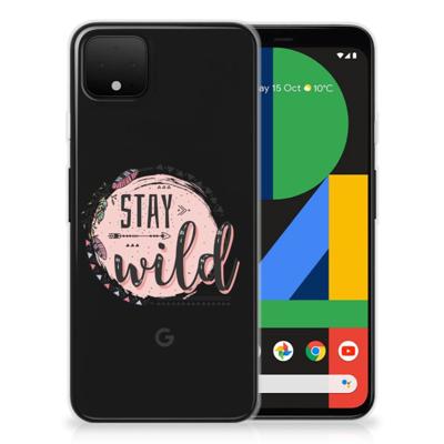 Google Pixel 4 XL Telefoonhoesje met Naam Boho Stay Wild Google Pixel 4 XL Telefoonhoesje met Naam Boho Stay Wild