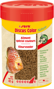 Sera Discus Color Nature Visvoer 100ml - Natuurlijk Kleurversterkend en Gezond zonder Kunstmatige Additieven