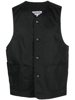 Engineered Garments débardeur Engineer boutonné - Noir