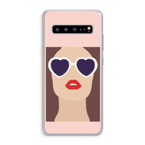 Red lips: Samsung Galaxy S10 5G Transparant Hoesje