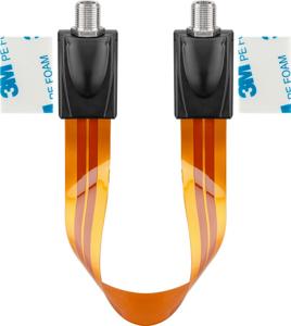Goobay 11953 coax-kabel 0,2 m F-type Bruin