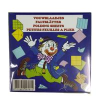 Basic Felgekleurde vouwblaadjes, 16x16cm - thumbnail