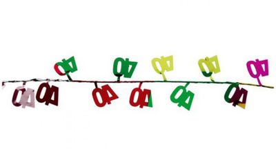 40 jaar verjaardag thema decoratie dunne slinger 270 cm