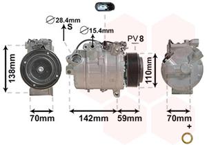 Van Wezel Airco compressor 0600K418