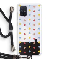 Bollen: Samsung Galaxy A71 Transparant Hoesje met koord