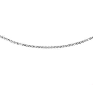 Ketting Vossestaartschakel zilver 1,7 mm x 45 cm