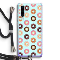 Donuts: Huawei P30 Transparant Hoesje met koord