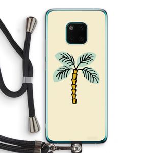 Palmboom: Huawei Mate 20 Pro Transparant Hoesje met koord