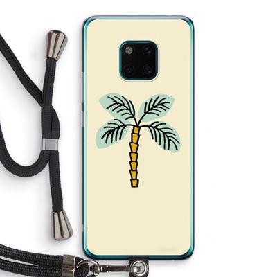 Palmboom: Huawei Mate 20 Pro Transparant Hoesje met koord