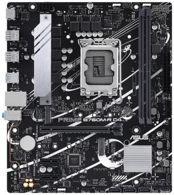 Asus PRO B760M-R D4 Moederbord Socket Intel LGA 1700 Vormfactor Micro-ATX Moederbord chipset Intel® B760