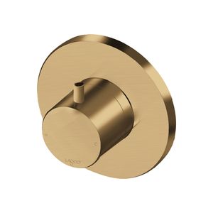 Inbouw Stopkraan Lagoo Garda Hendel Rond 10,1 cm Messing Geborsteld Goud