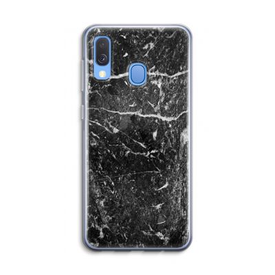 Zwart marmer: Samsung Galaxy A40 Transparant Hoesje