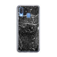 Zwart marmer: Samsung Galaxy A40 Transparant Hoesje