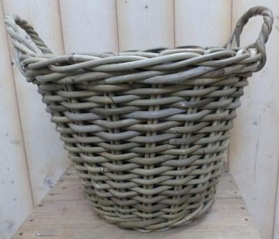 Mand met twee handvaten klein - Warentuin mix