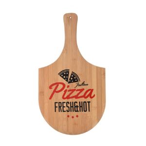 Pizza bord/snijplank met handvat fresh & hot 53 cm van hout