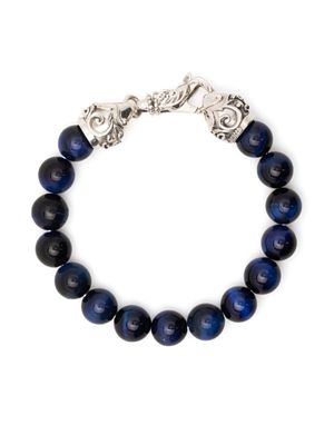 Emanuele Bicocchi bracelet de perles Tiger Eye - Bleu